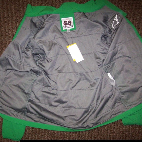 COPY - NORTH DAKOTA FIGHTING HAWKS Full Zip Casual Jacket with Sewn Logo GREEN - Picture 8 of 8